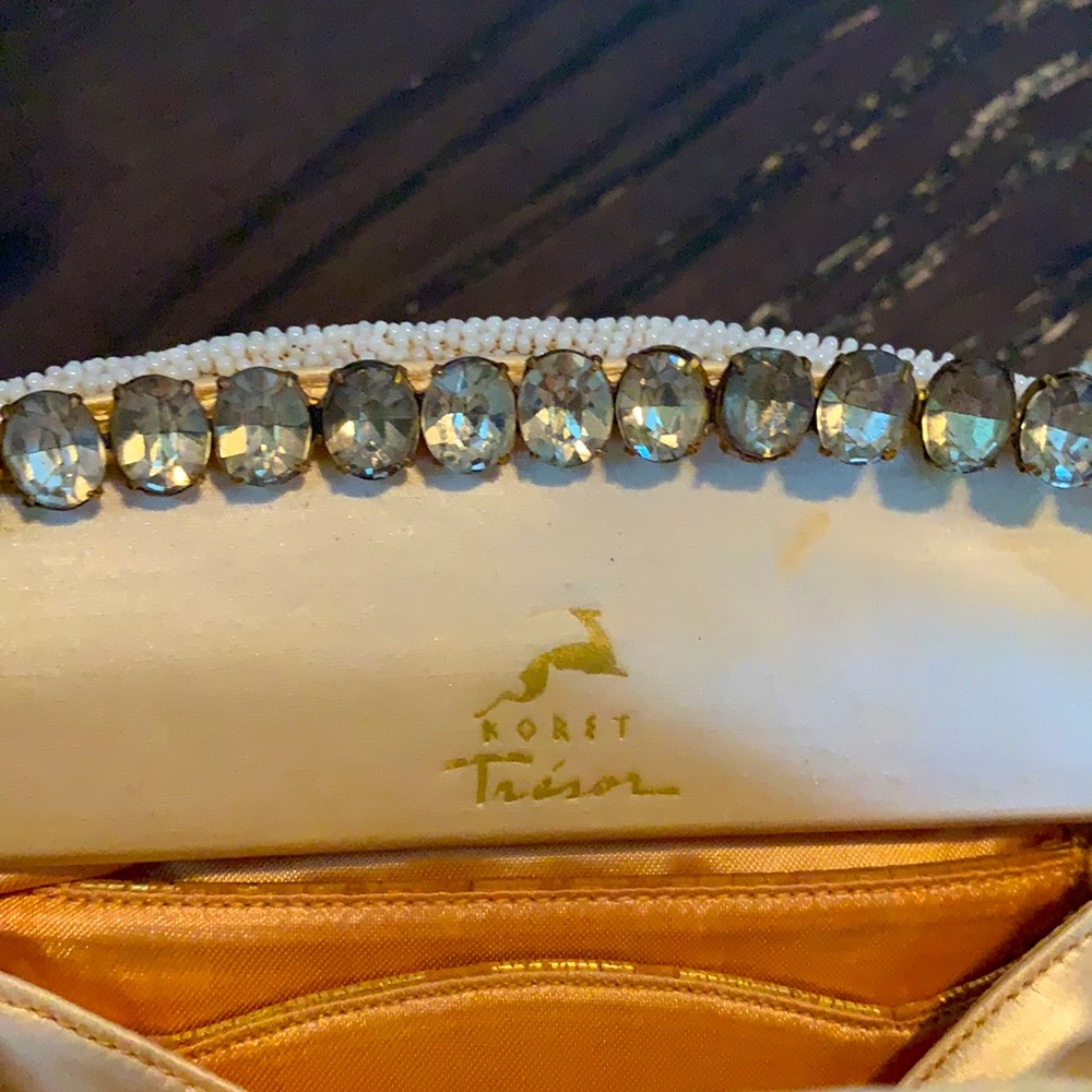 Rare Vintage Beaded Rhinestone Purse - Picture 8 of 14